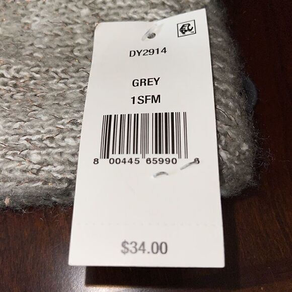 NWT DKNY cross knitted head band gray - Picture 4 of 5